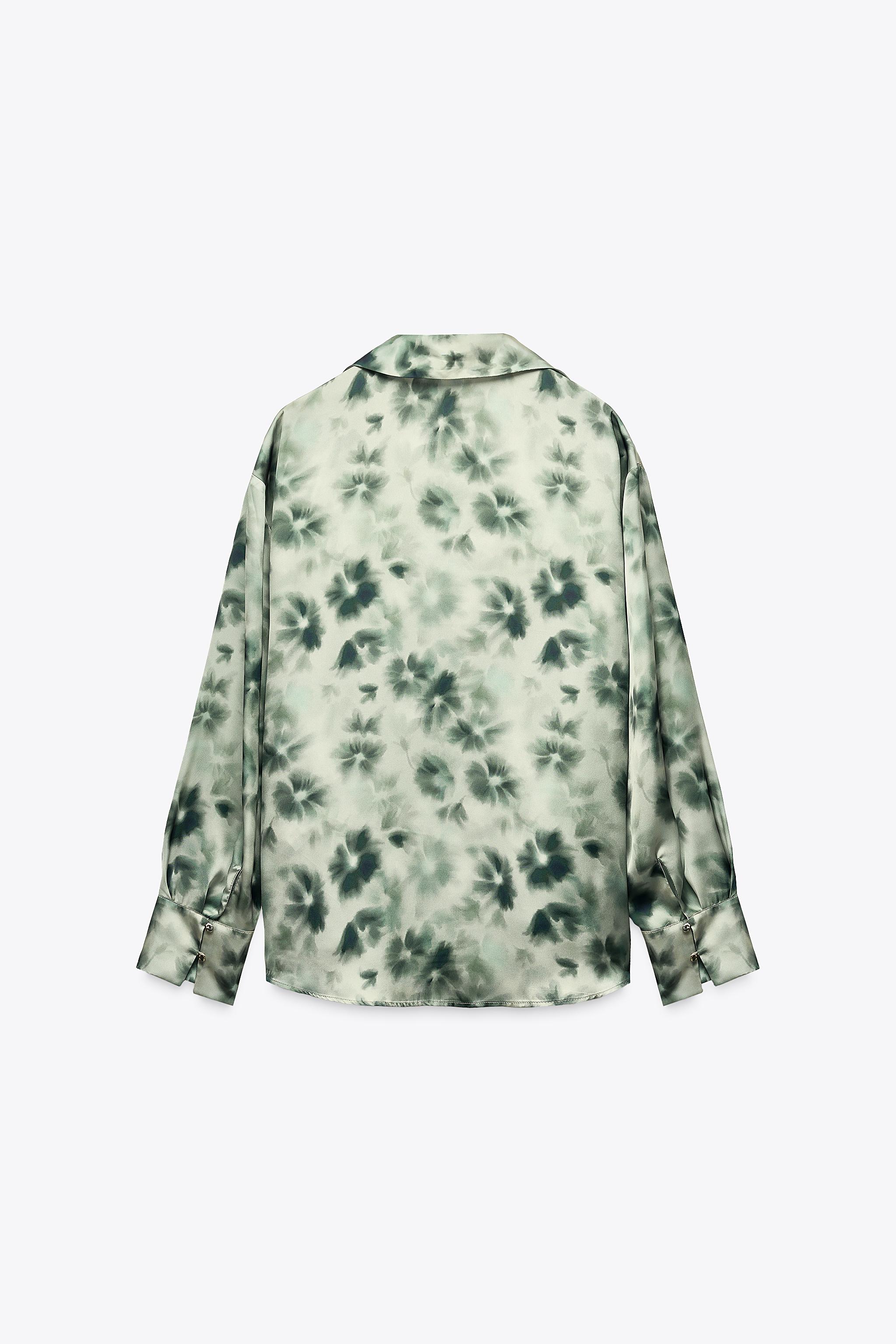SATIN EFFECT BASIC SHIRT - Multicolored | ZARA United States