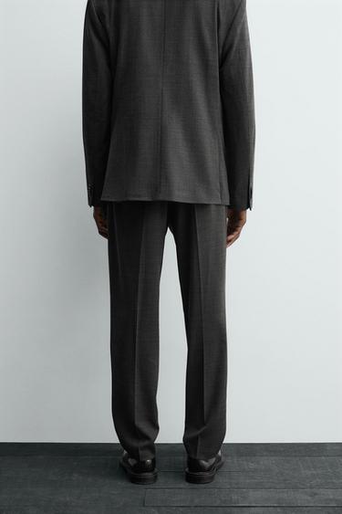 WOOL SUIT TROUSERS - Black by Zara - Image 2