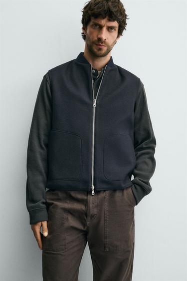 GILET TECHNIQUE RÉVERSIBLE - Bleu marine de Zara - Image 4