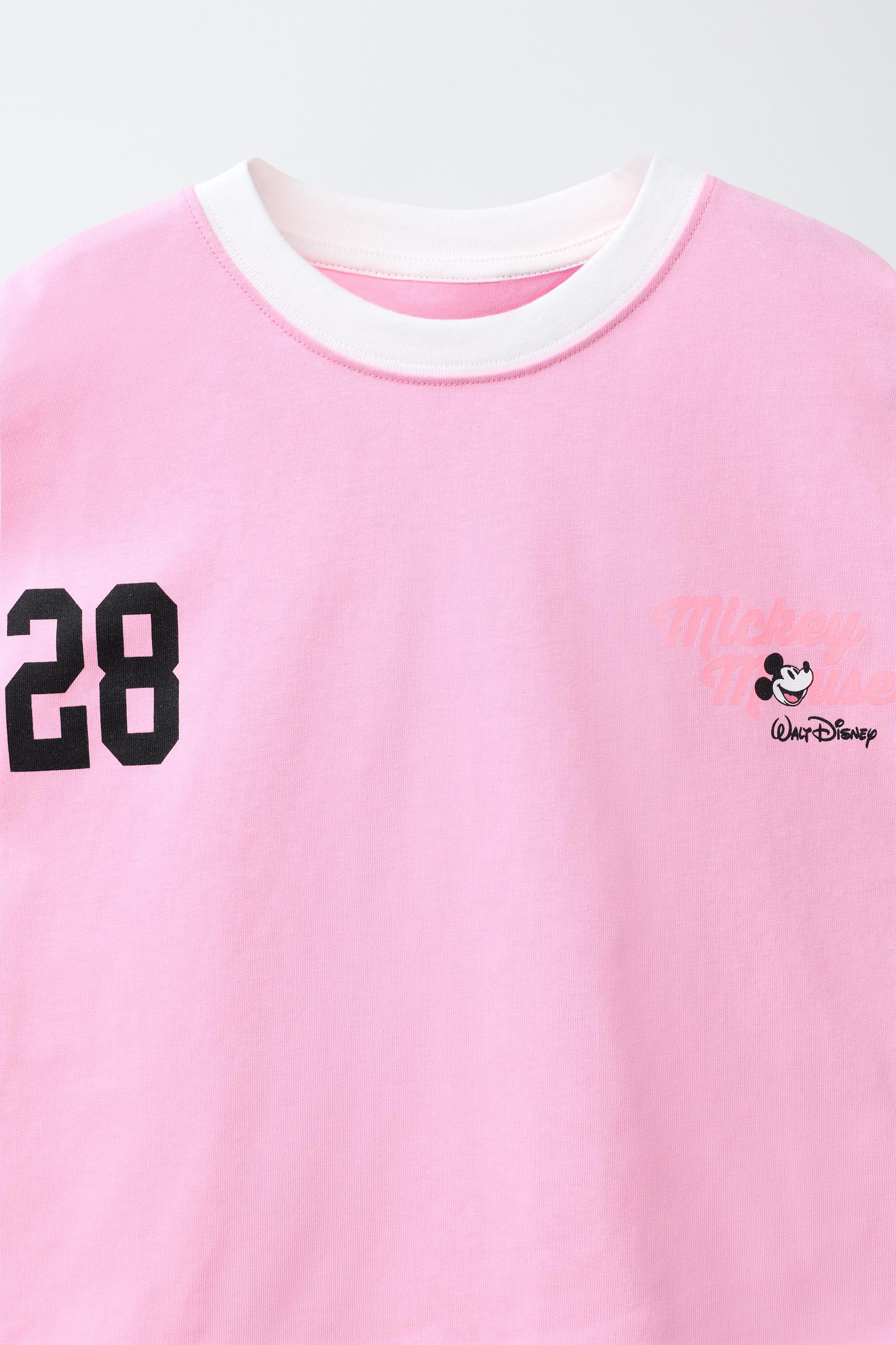 MINNIE MOUSE © DISNEY T-SHIRT AND BERMUDA SET - Pink | ZARA Canada