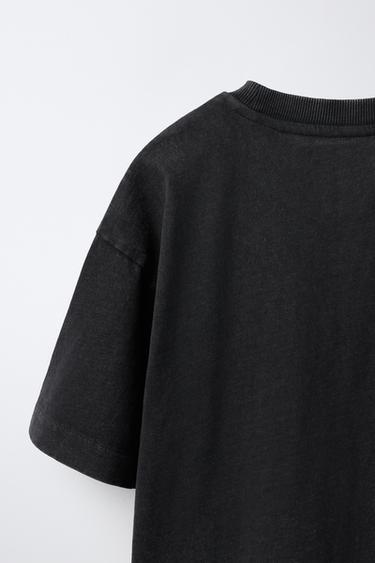 T-SHIRT EFFET DÉLAVÉ JENNIE RUBY® - Gris anthracite de Zara - Image 3