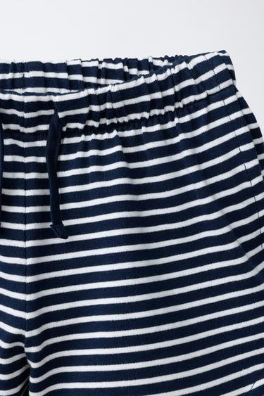 SHORT EN JERSEY ÉPAIS - rayures de Zara - Image 2