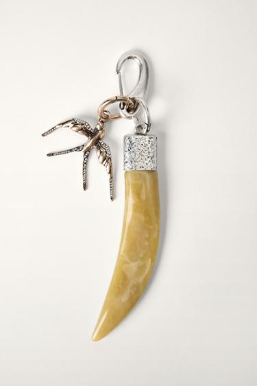 HORN CHARM COMBINATION KEYRING KATE MOSS X ZARA - Gold / Silver by Zara