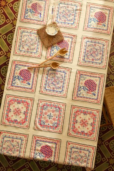 Nappe Ovale Herrschners à Broder - Point De Croix - Motif Cornucopia - 60x90 Cm - Neuf