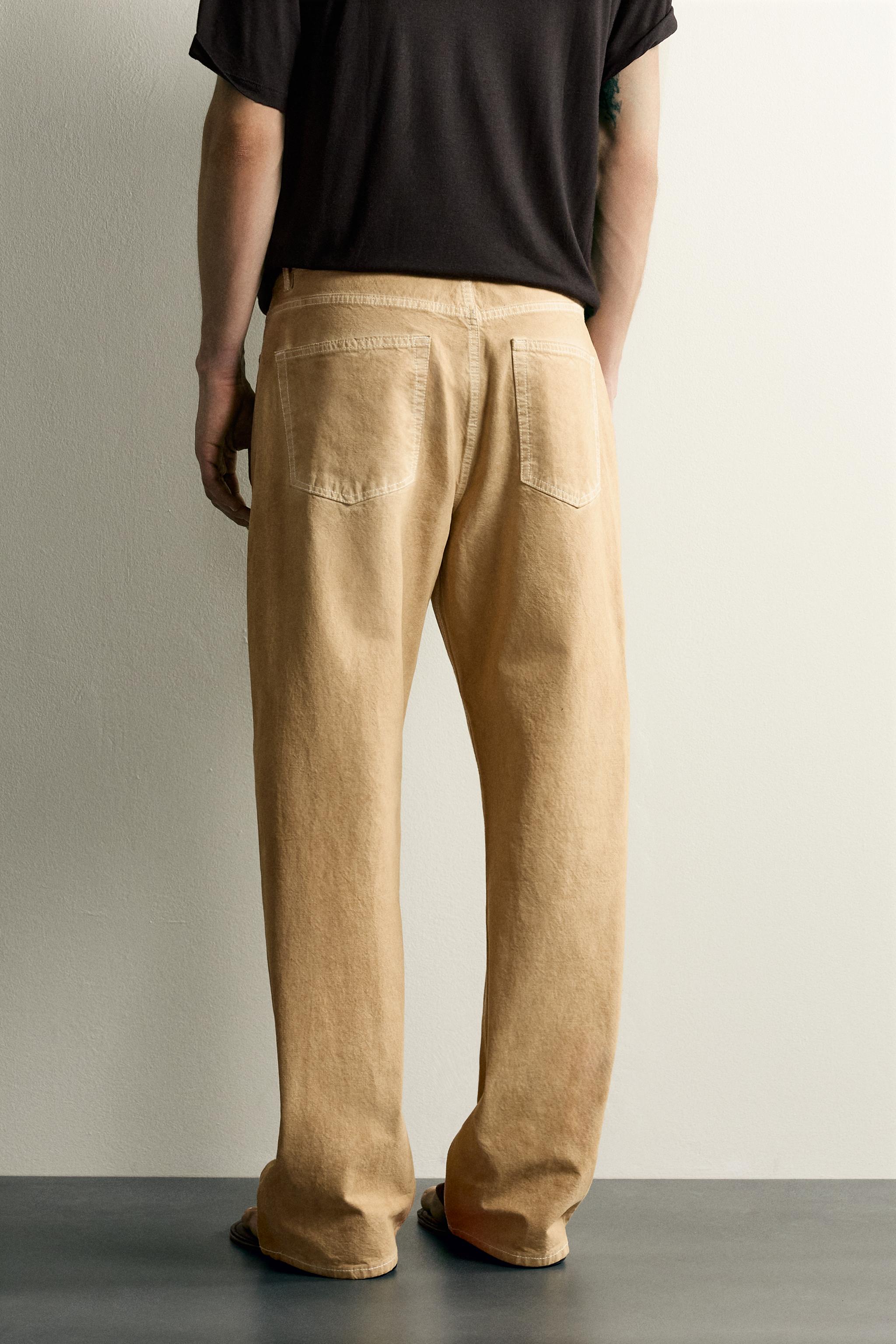 IRREGULAR WASH LOOSE FIT JEANS