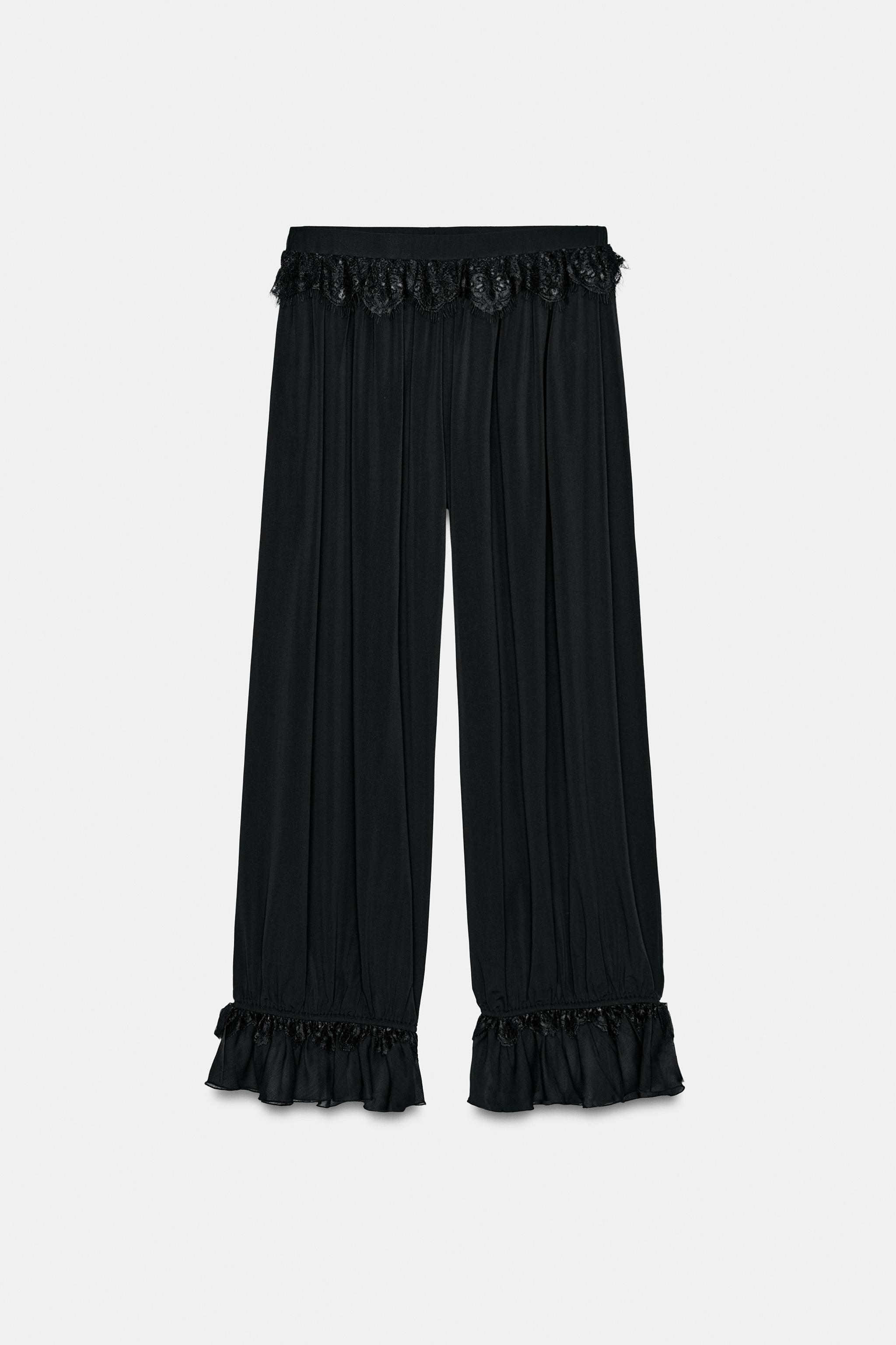 PANTALON BOUFFANT EN DENTELLE