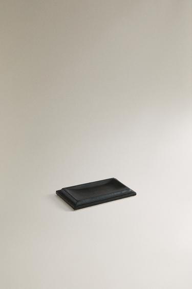 LEATHER DESK TRAY FOR CLIPS — Black 2