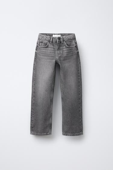 JEANS STRAIGHT - Cinzento da Zara