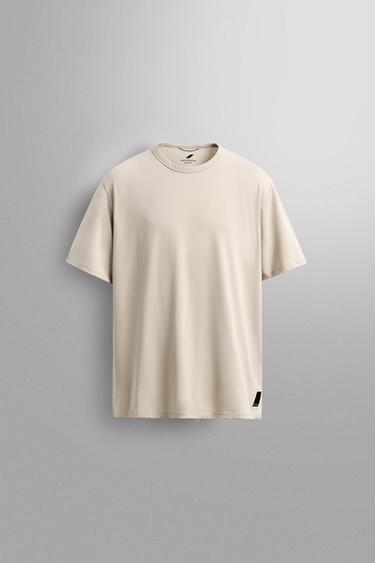 CAMISETA RELAXED FIT ENTRENAMIENTO - Beige de Zara
