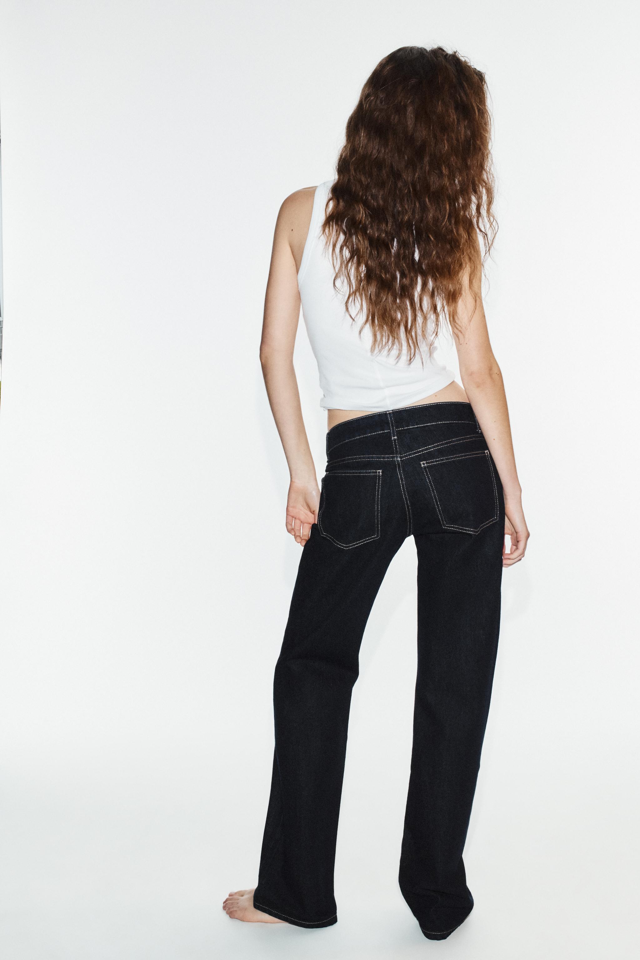 TRF LOW-RISE WIDE-LEG JEANS