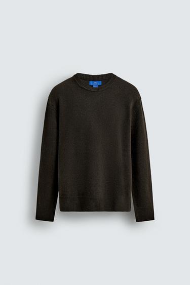 WOOL - CASHMERE JUMPER AARON LEVINE X ZARA - Dark brown by Zara