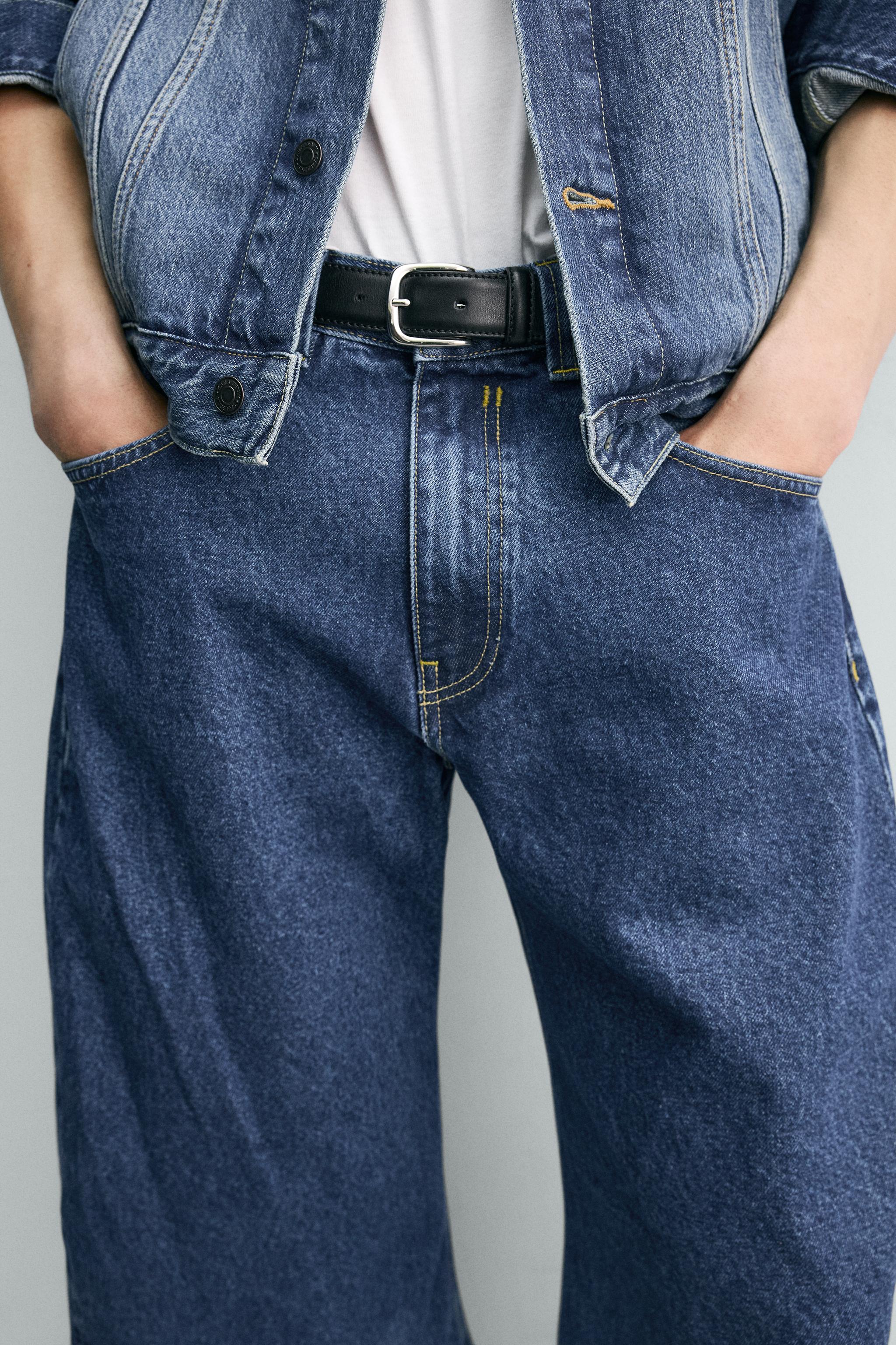 バレルフィットツイストシームデニムパンツ - ブルー | ZARA Japan / 日本
