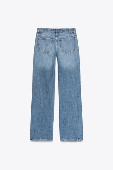TRF WIDE-LEG MID-WAIST JEANS - Indigo by Zara - Image 1