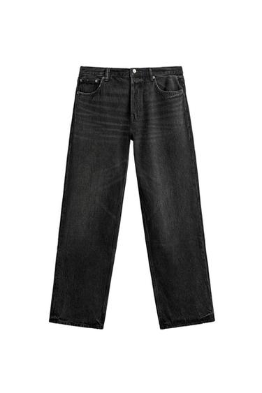 JEAN STRAIGHT FIT - Charbon de Zara