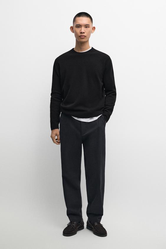 Zara Jogger fit pants - Navy blue - Image 0
