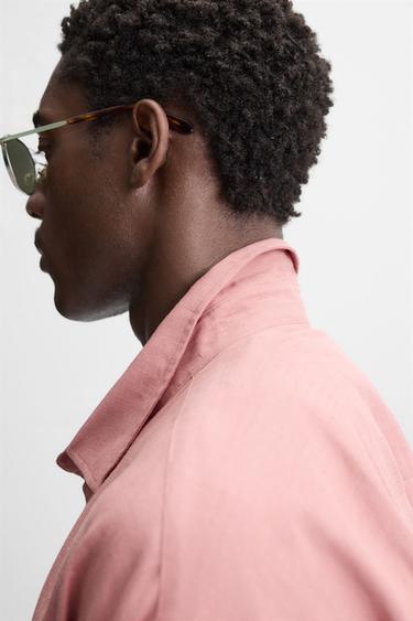 CHEMISE LIN - VISCOSE - Rose de Zara - Image 4