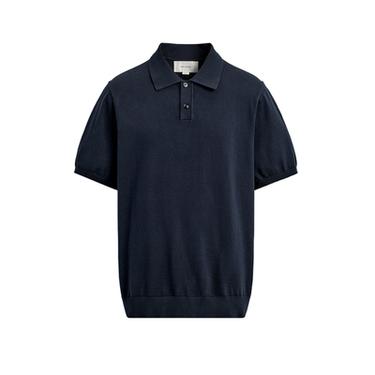 POLO ME THURJE REGULAR FIT - Blu marinari e errët nga Zara