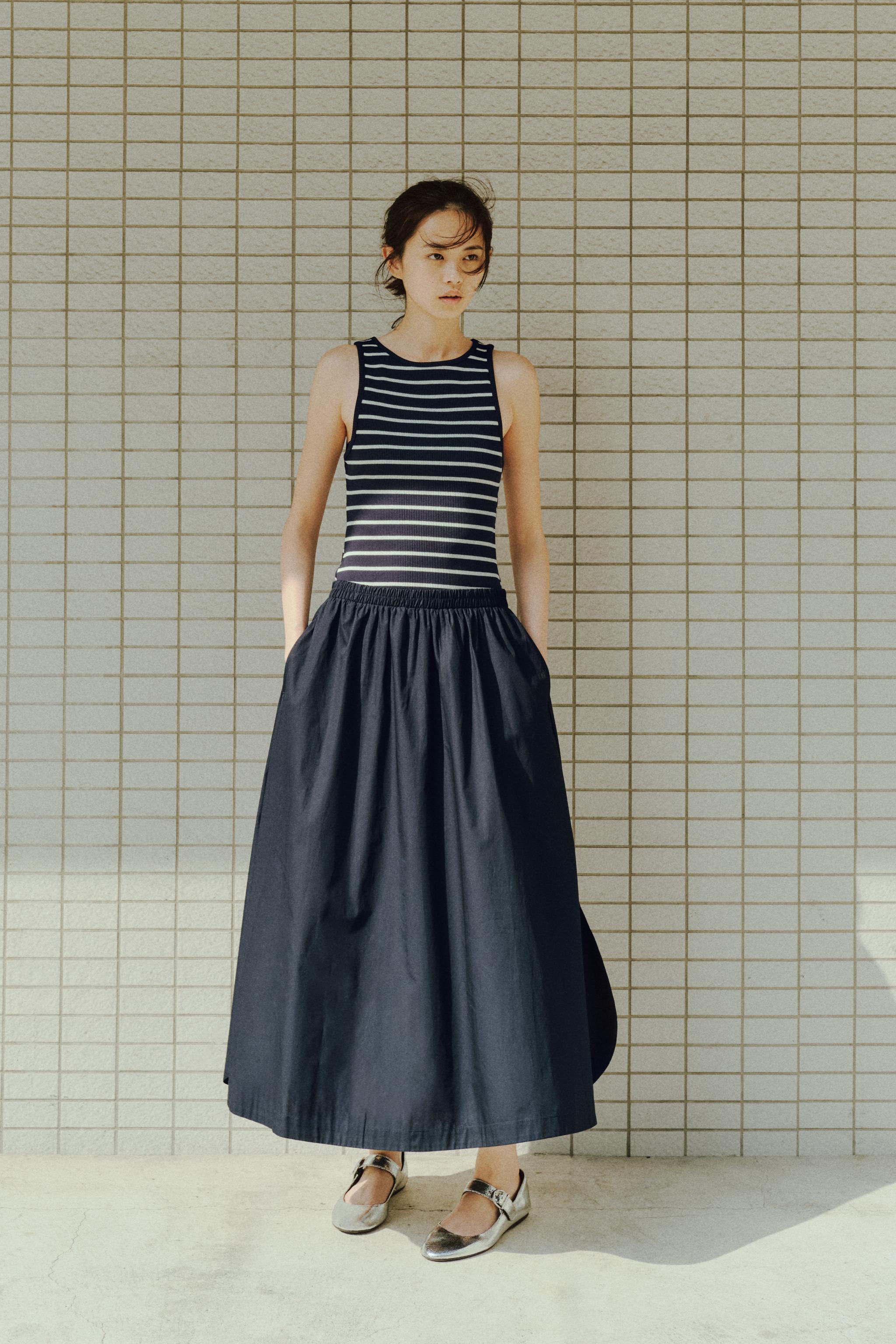 ZARA コレクション マキシ丈 ロング ドレス ワンピース ネイビー フレア ドレス＆ワンピース - レディース フレア | ZARA 日本