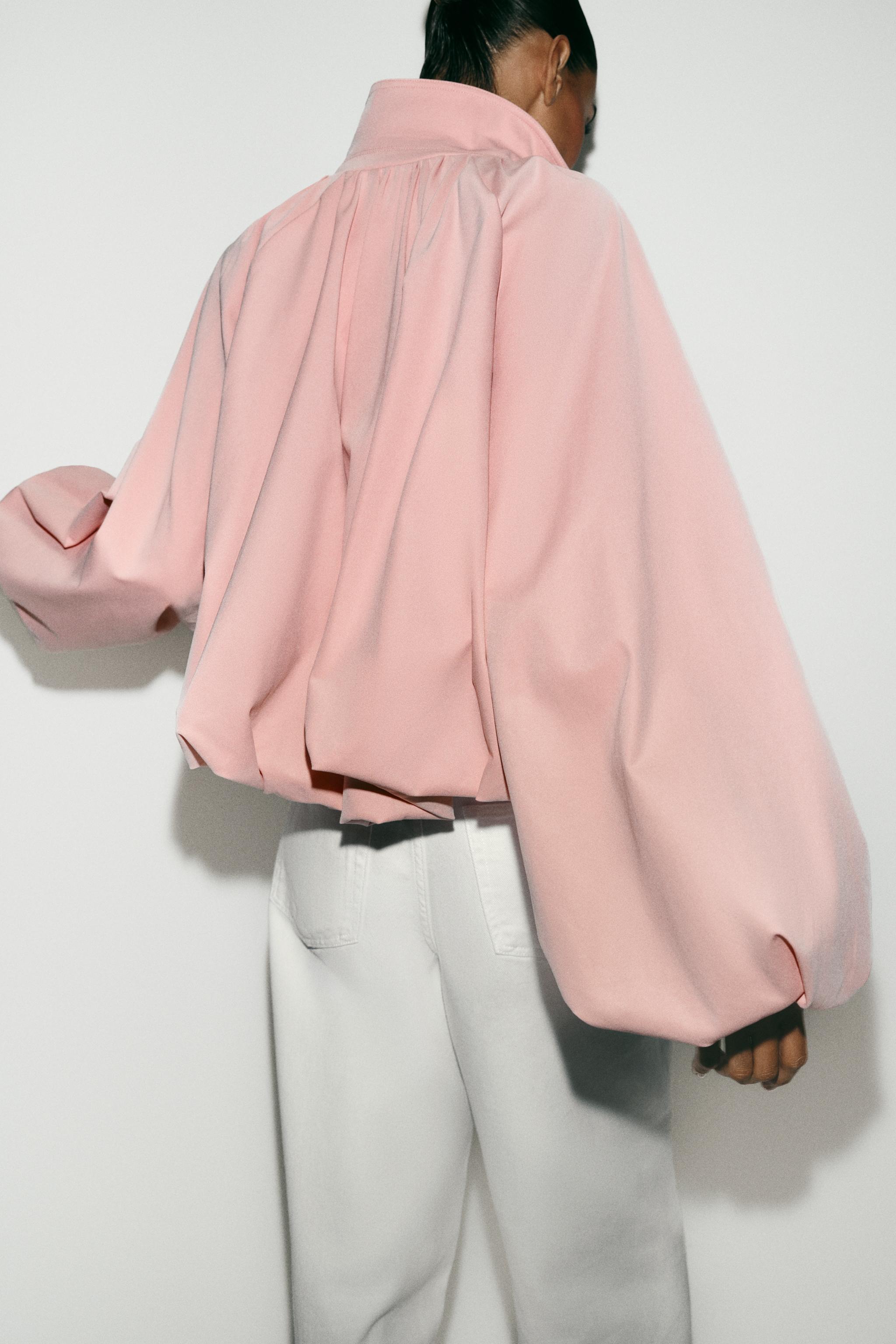 VESTE BOMBER À MANCHES BALLON