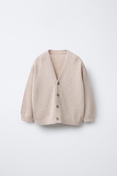 KNIT CARDIGAN - Light beige by Zara