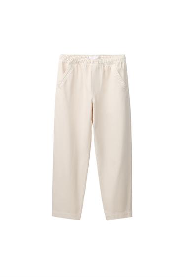 PANTALÓN SALGA FLUIDO - Crudo claro de Zara