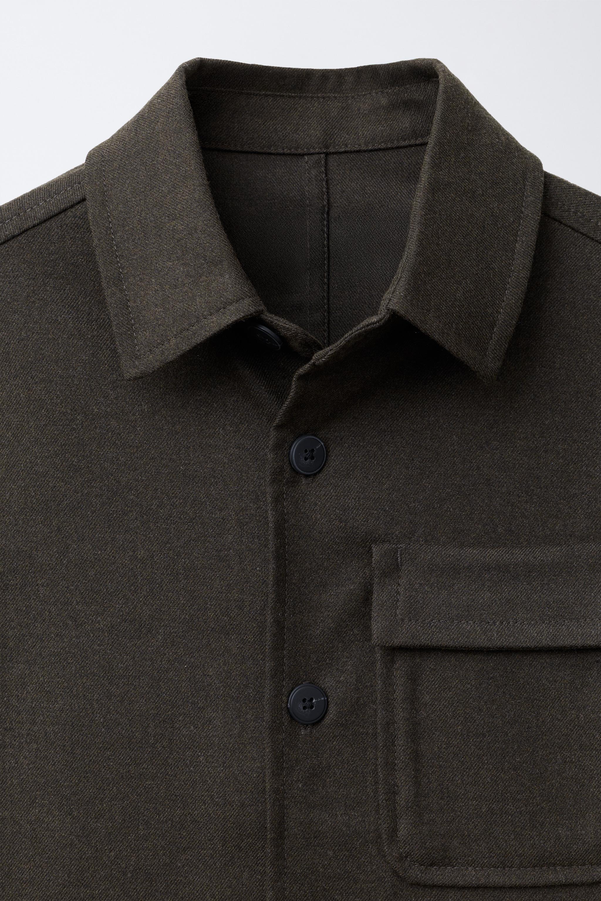 FLANNEL POCKET OVERSHIRT