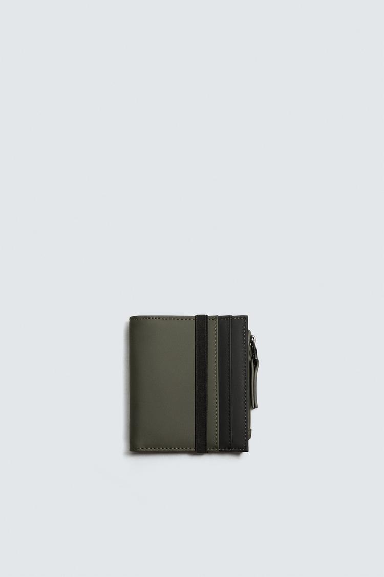 ZARA RUBBERISED WALLET WITH COIN POUCH