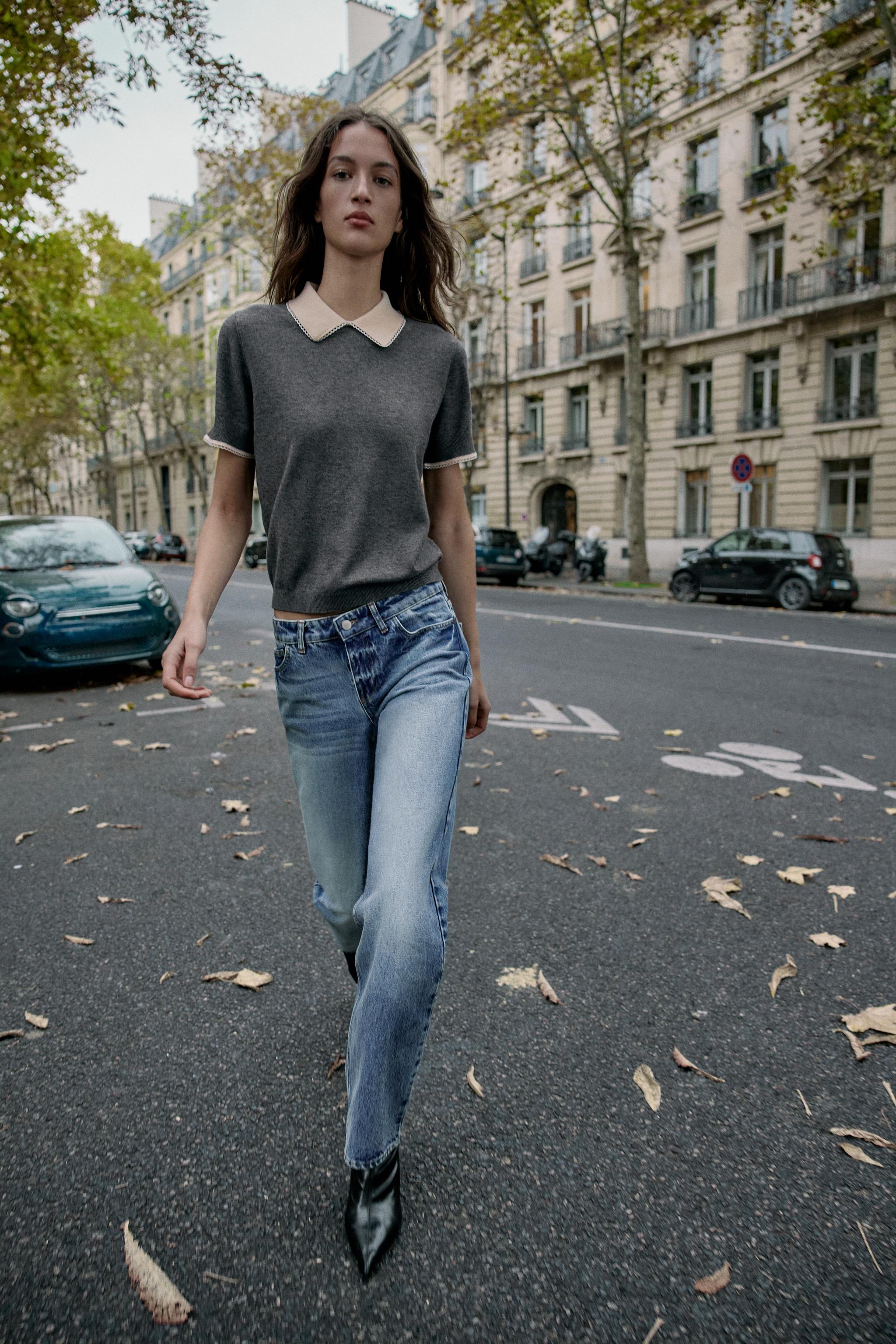 POLO À MANCHES COURTES AVEC DENTELLE