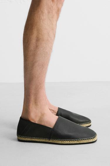 ALPARGATA PIEL LIMITED EDITION - Negro de Zara - Imagen 0