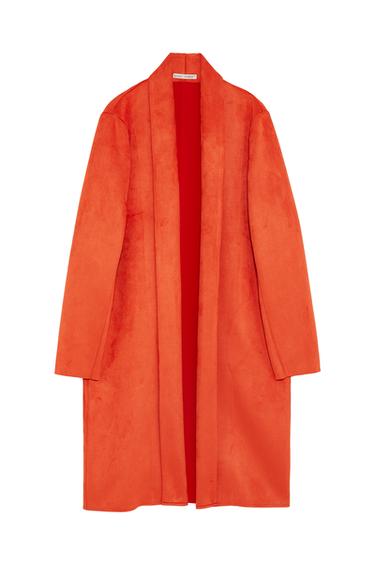 FAUX SUEDE COAT