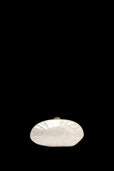 Zara PEARL EFFECT BOX BAG - white - Image 0