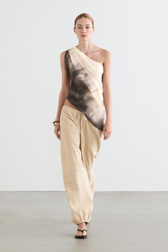 Asymmetric draped top from Zara - $160