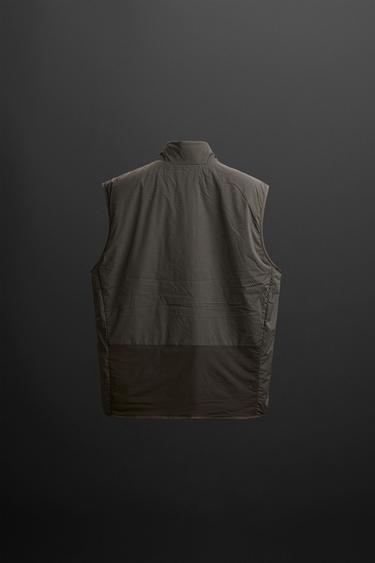 LIGHTWEIGHT TECHNICAL GILET - Dark brown by Zara - Image 7