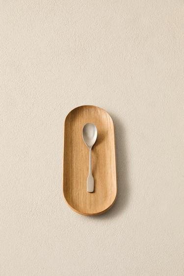 OVAL WOODEN TRAY - Light beige by Zara - Image 5