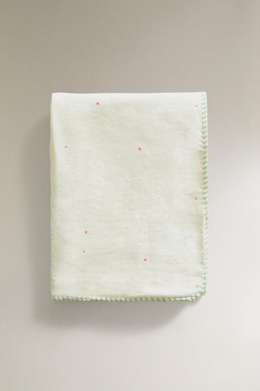 CHILDREN'S COTTON BLANKET WITH SPACE APPLIQUÉ - Multicoloured by Zara - Image 4