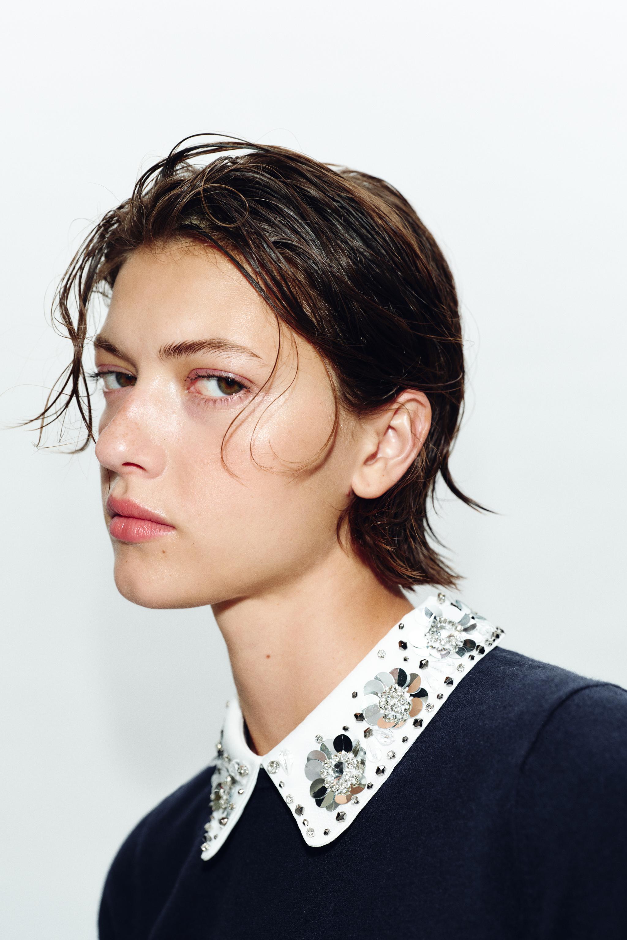 PULL EN MAILLE À FANTAISIE BIJOU
