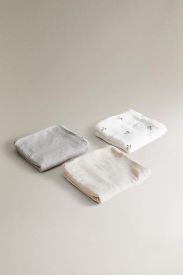 CHILDREN'S DUCKLING MINI TOWEL (PACK OF 3) - Oyster-white by Zara - Image 2