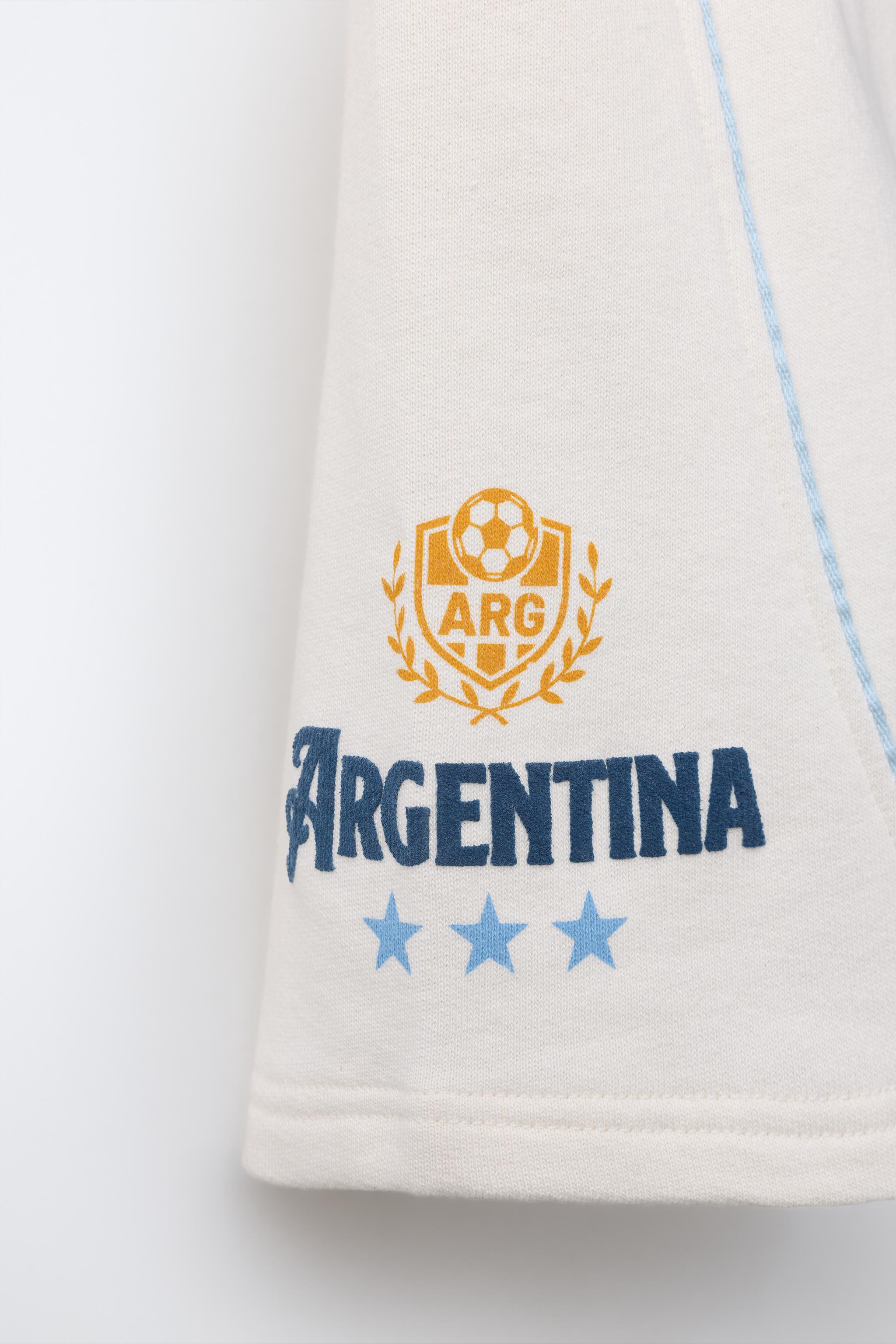 Детские шорты Zara ARGENTINA FIFA WORLD CUP ™ 2026 PRINT SHORTS — фото 4