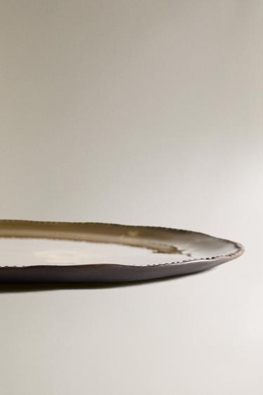 LARGE FLORAL BATHROOM TRAY - Khaki by Zara - Image 3