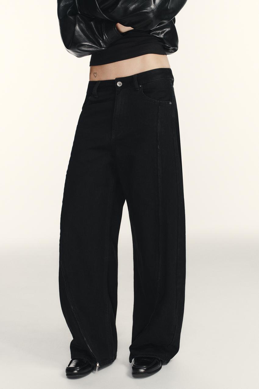 TRF BAGGY ZIPPER JEANS