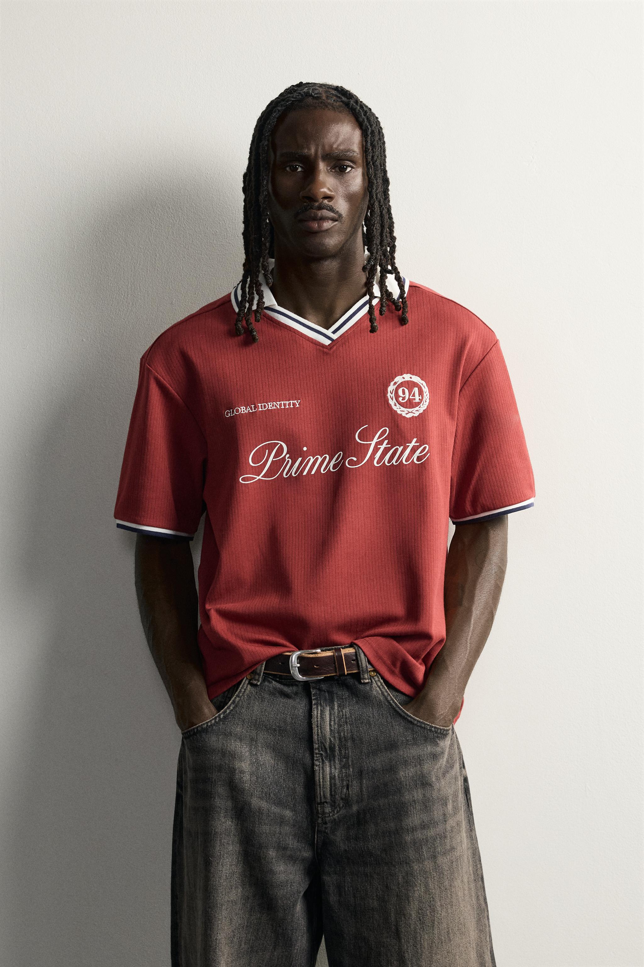 POLO COUPE RELAXED FOOTBALL RÉTRO