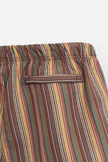 Zara STRIPED MID-LENGTH LIMITED EDITION SWIMSUIT - Multicolored