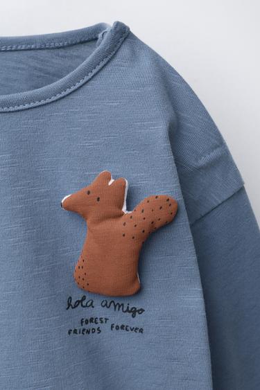 SQUIRREL T-SHIRT - Blue by Zara - Image 2