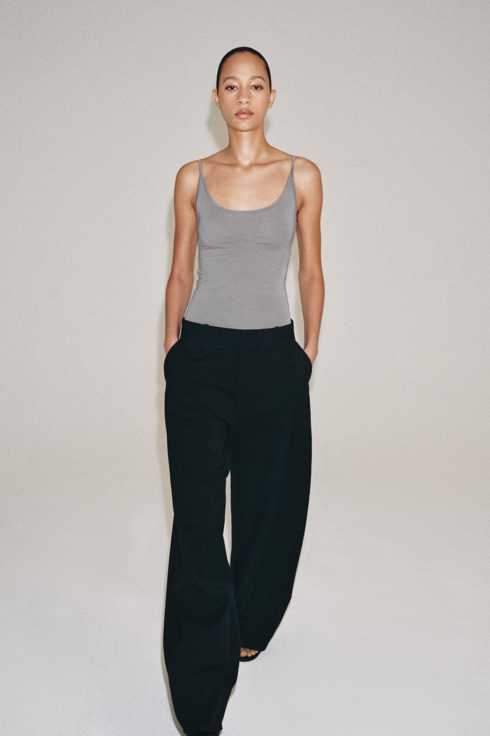 ZW COLLECTION 100% WOOL WIDE-LEG PANTS