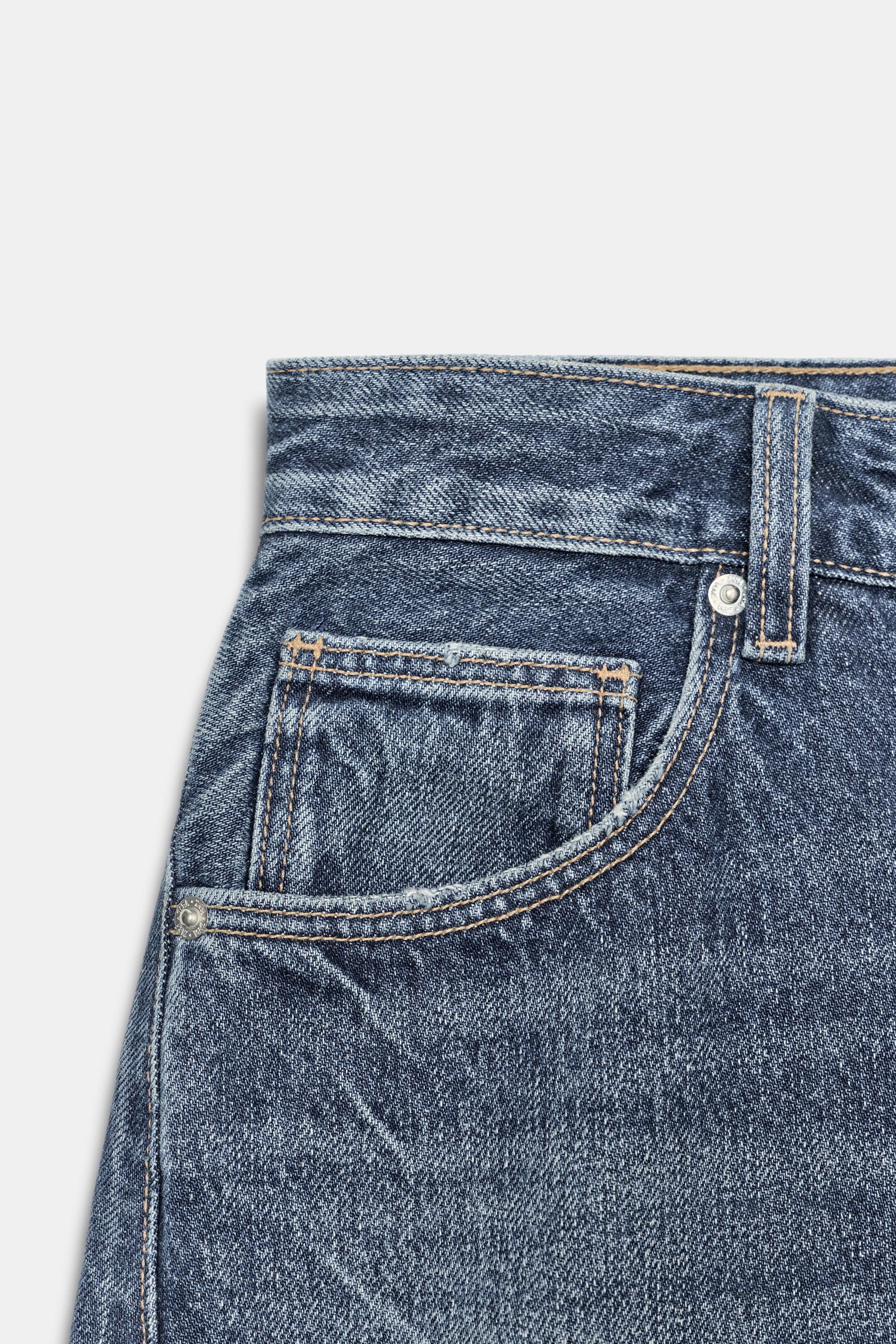 TRF MID-RISE DENIM JORTS SHORTS