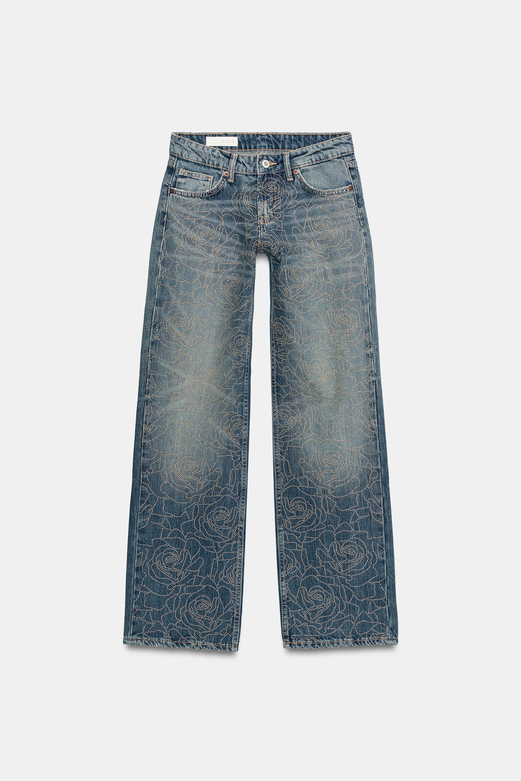JEANS TRF LOOSE FIT TAILLE BASSE BRILLANT