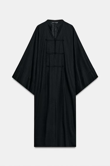ROBE TUNIQUE À BRANDEBOURGS ZW COLLECTION - Noir de Zara - Image 5