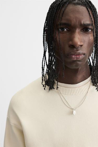 PULL STRUCTURÉ DOUX - Blanc cassé de Zara - Image 5