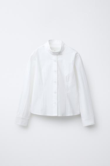 EQUESTRIAN POPLIN SHIRT - White by Zara