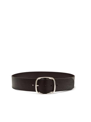 Zara Nappa leather belt with rectangular buckle - Brown